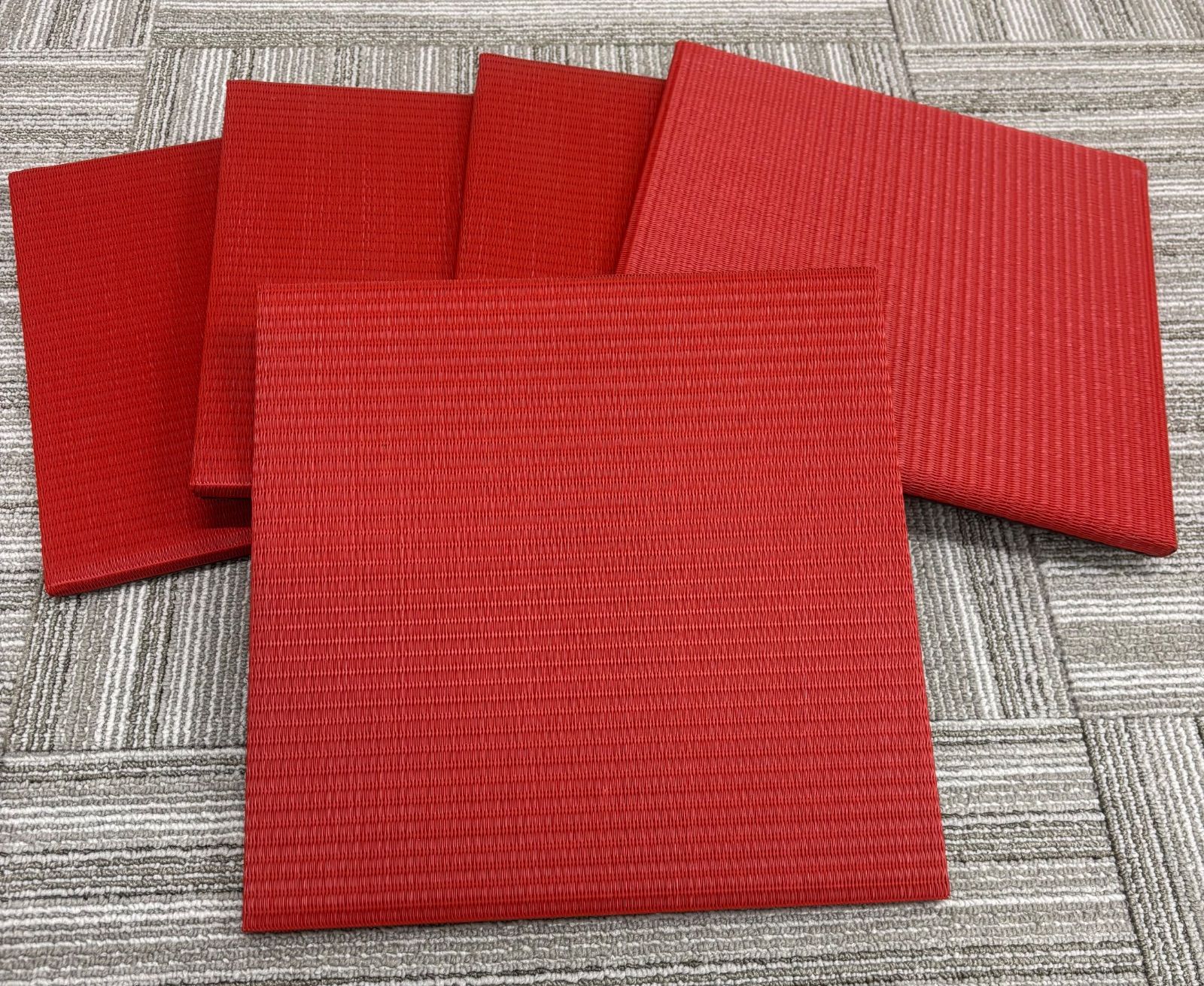 RAKU-DA 椅子用畳 赤 5枚セット 未使用 猫背対策 在宅ワーク