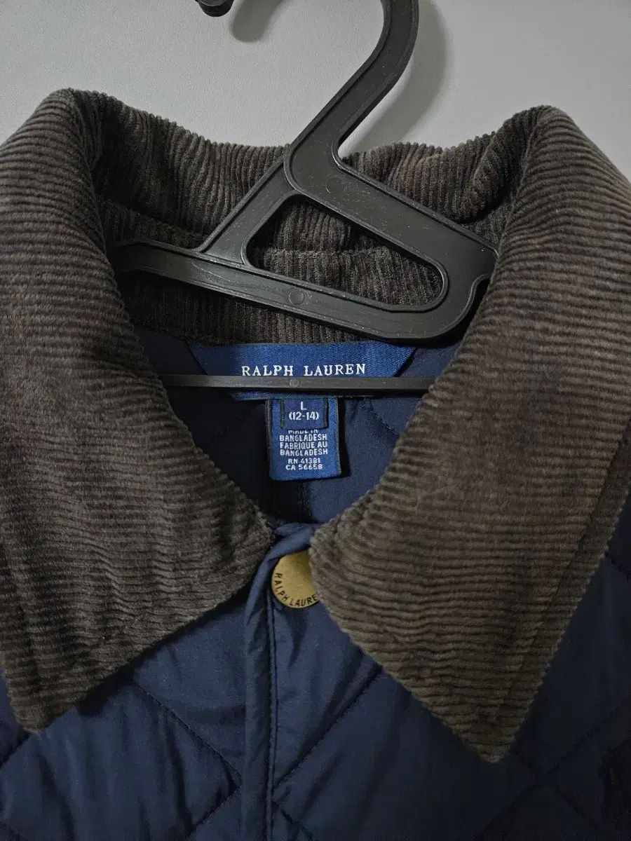 ポロラルフローレン キッズ ネイビー キルティング ジャケット L(12-14