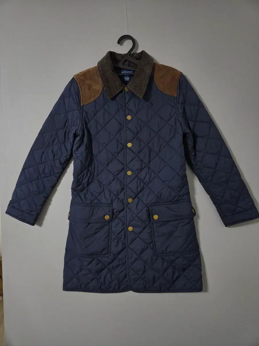 ポロラルフローレン キッズ ネイビー キルティング ジャケット L(12-14
