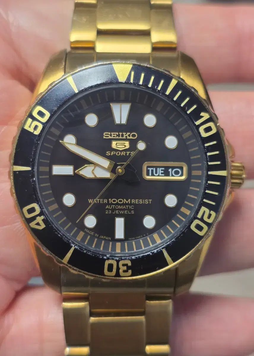 セイコー SEIKO SNZF22J1 オートメチック サーマリナー GOLD スケルトン