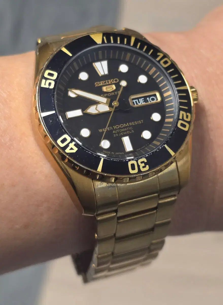  セイコー SEIKO SNZF22J1 オートメチック サーマリナー GOLD スケルトン 新作入荷 自動巻き時計 腕時計(アナログ)