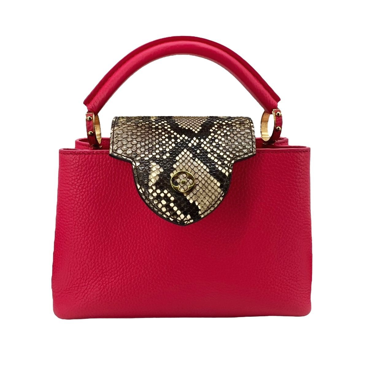 中古】 LOUIS VUITTON ルイ・ヴィトン カプシーヌBB パイソン トリヨン