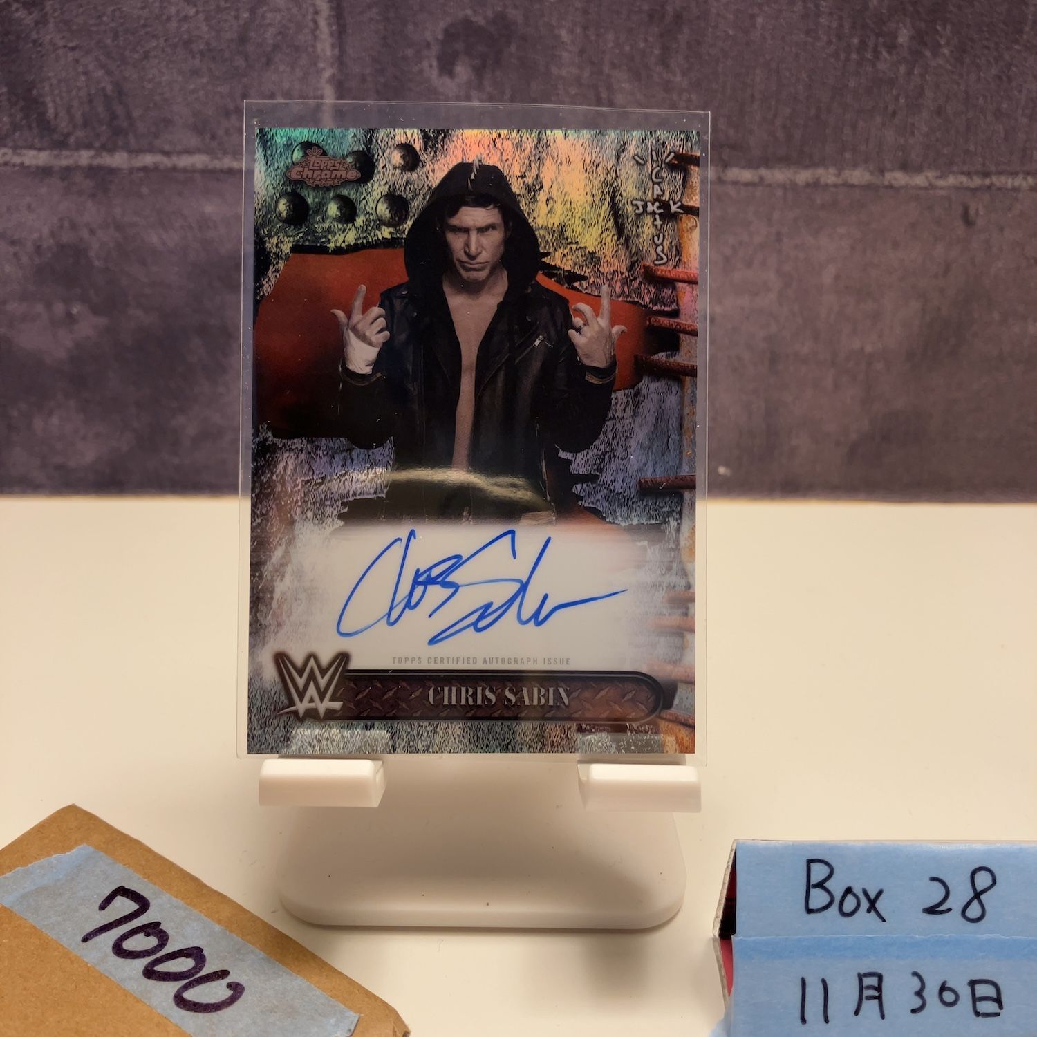 2025 Topps Chrome Chris SABIN 直筆サインカード WWE カード