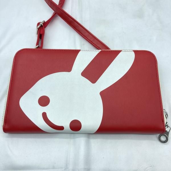 中古】CUNE 合皮のウォレットバッグ レッド[19][240019523148] - メルカリ