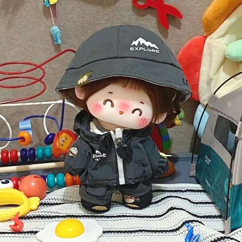 20cmぬいぐるみ用 着せ替え服 ぬい服 コスチューム 探検家 6点セット