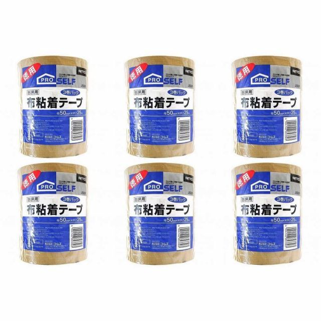 ニトムズ 布テープＰＫー２７３Ｐ　５０Ｘ２５ J5330 6個セット