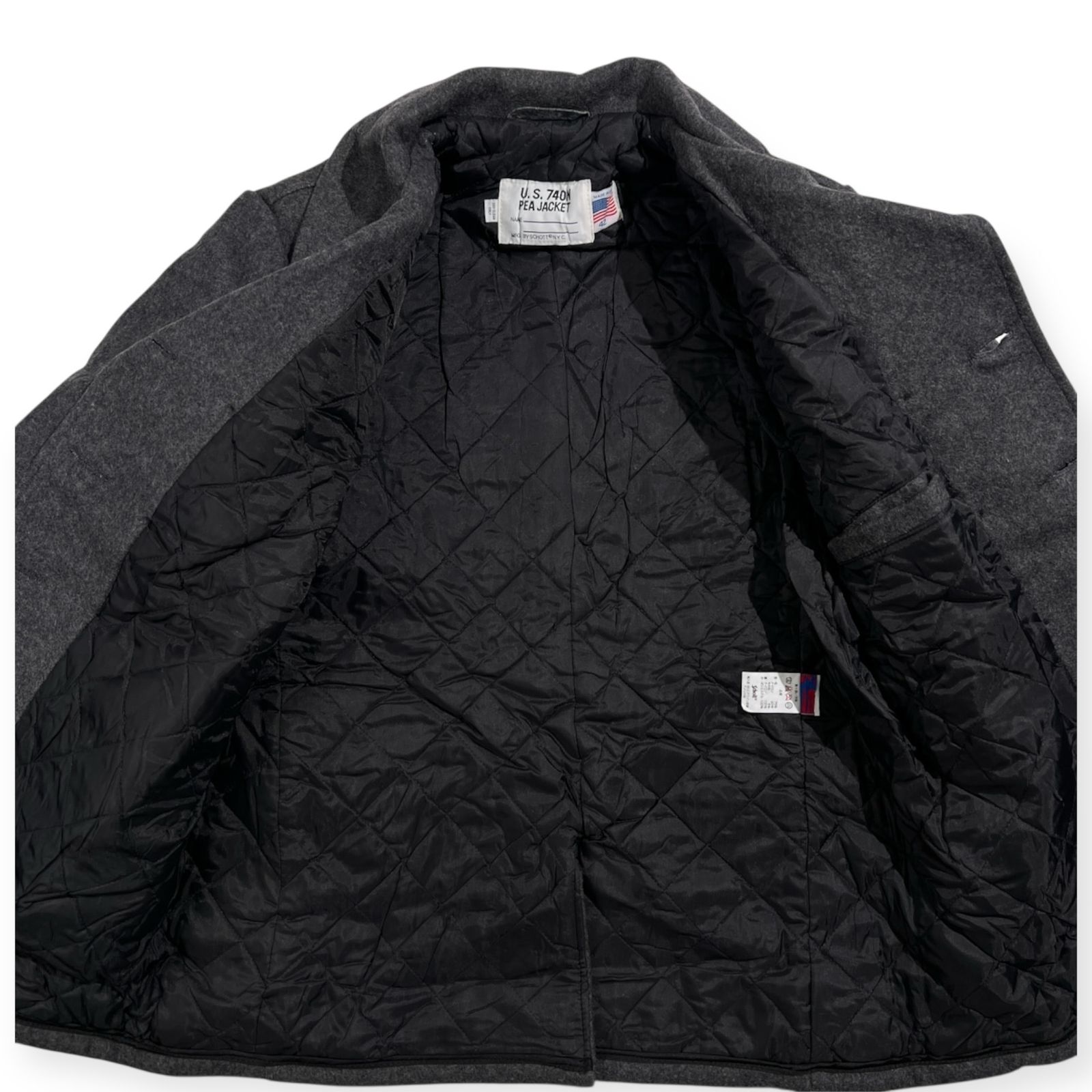 タグ付き USA製 Schott ショット U.S. 740N PEA JACKET ピーコート 42