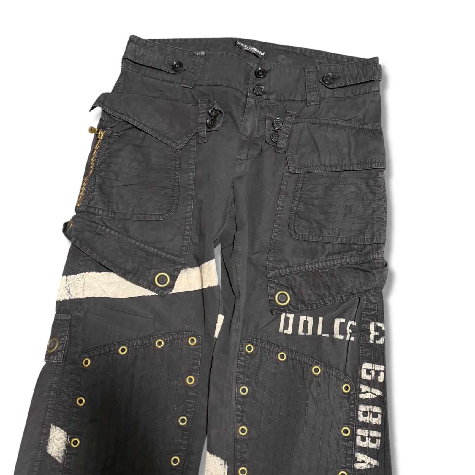 DOLCE&GABBANA ドルチェ＆ガッバーナ D&G 04SS カーゴパンツ ペイント
