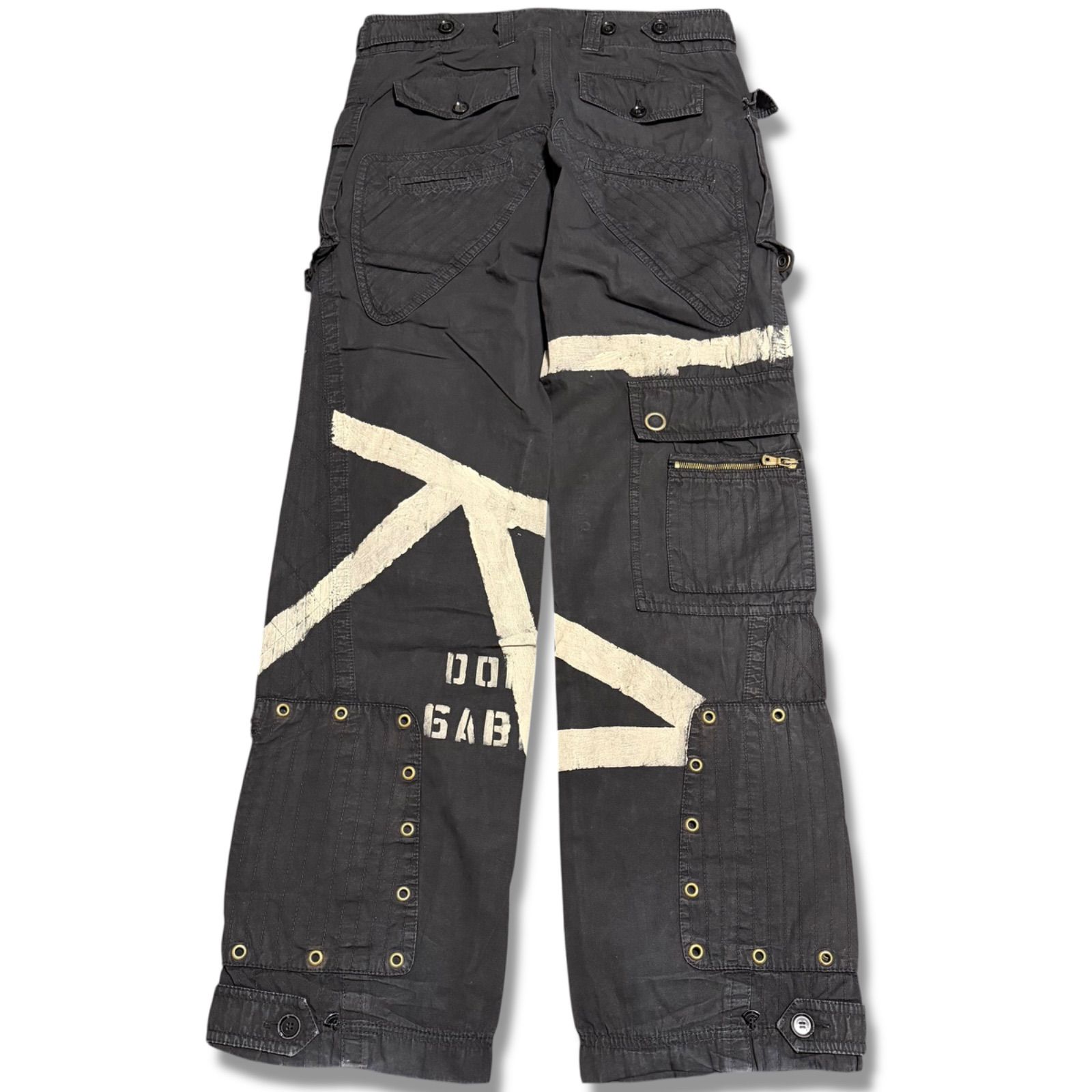 DOLCE&GABBANA ドルチェ＆ガッバーナ D&G 04SS カーゴパンツ ペイント