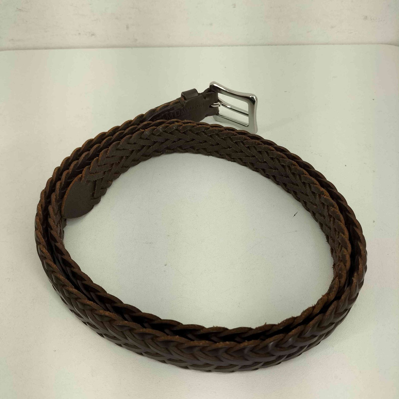 ジェイアンドエムデヴィッドソン J＆M Davidson 編み込み レザーベルト