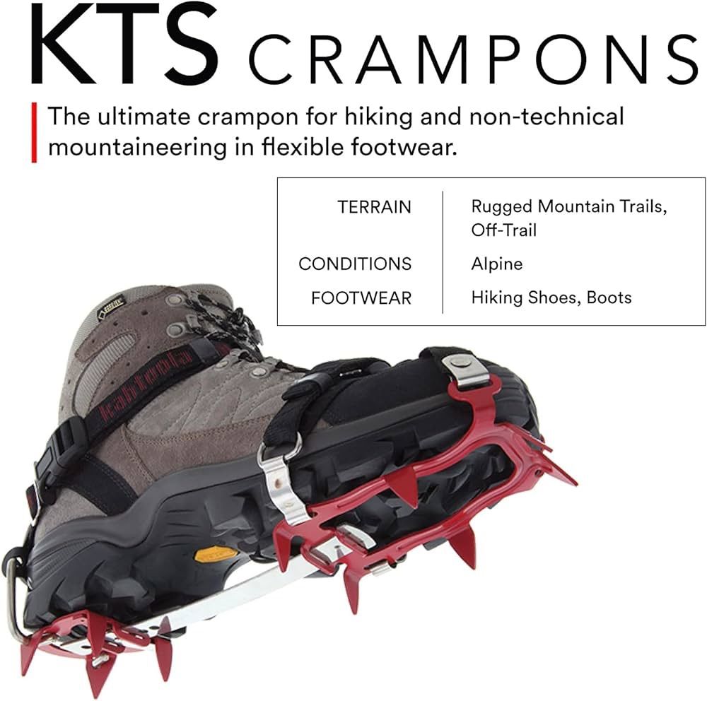 Kahtoola KTS アイゼン M L レッド ♥ 登山 冬山 ハイキング スパイク