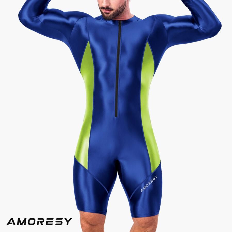 AMORESY アモレシー Atticus メンズ ジップアップ ボディスーツ