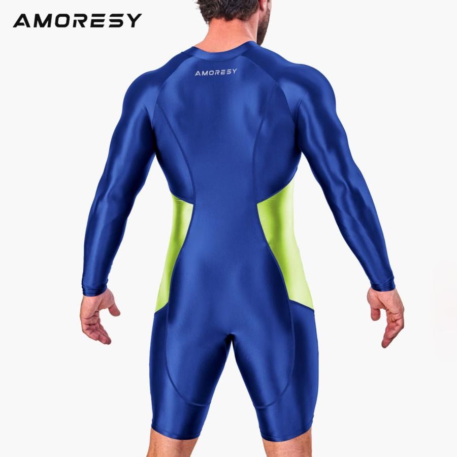 AMORESY アモレシー Atticus メンズ ジップアップ ボディスーツ