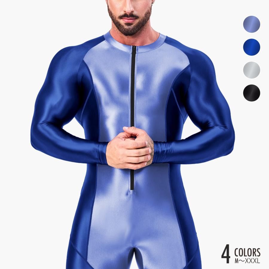 AMORESY アモレシー Atticus メンズ ジップアップ ボディスーツ