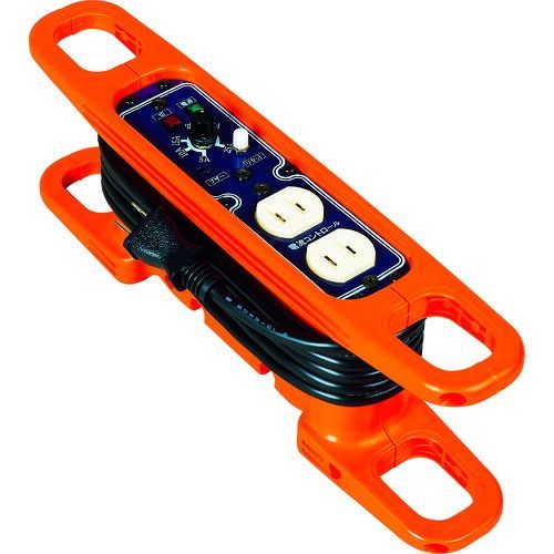 日動 ハンドリール 電流コントロールリール １００Ｖ ２芯×３ｍ 黒