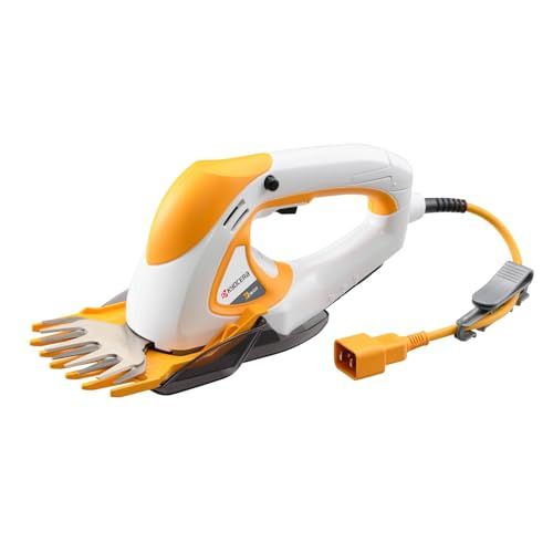 迅速に発送 京セラ Kyocera 旧リョービ バリカン AB 1120 刈込幅110 mm キワ刈りガイド付 693950 A キワ刈りガイドで壁や刃を傷つけないでキワの芝をカット 両刃駆動 刈込高さ3段階ワンタッチ調 0 ac 6 dd 93