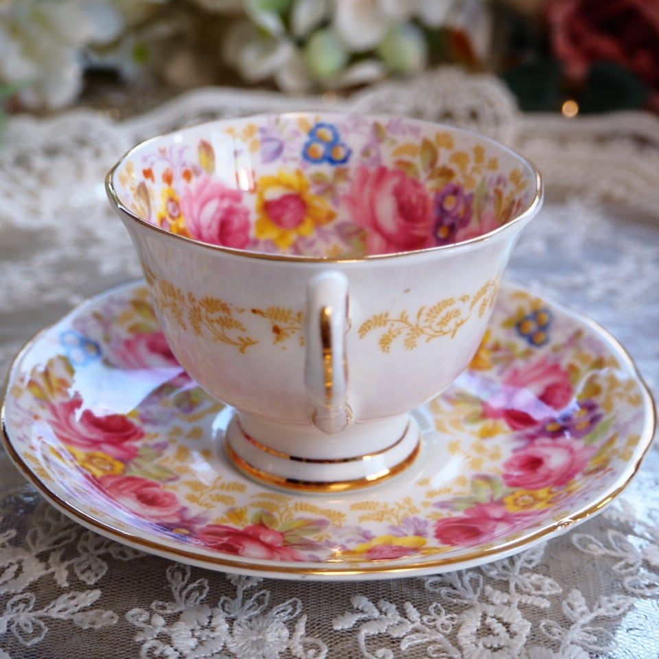 英国ロイヤルアルバート セレナ 小さめカップ ソーサーA F 4