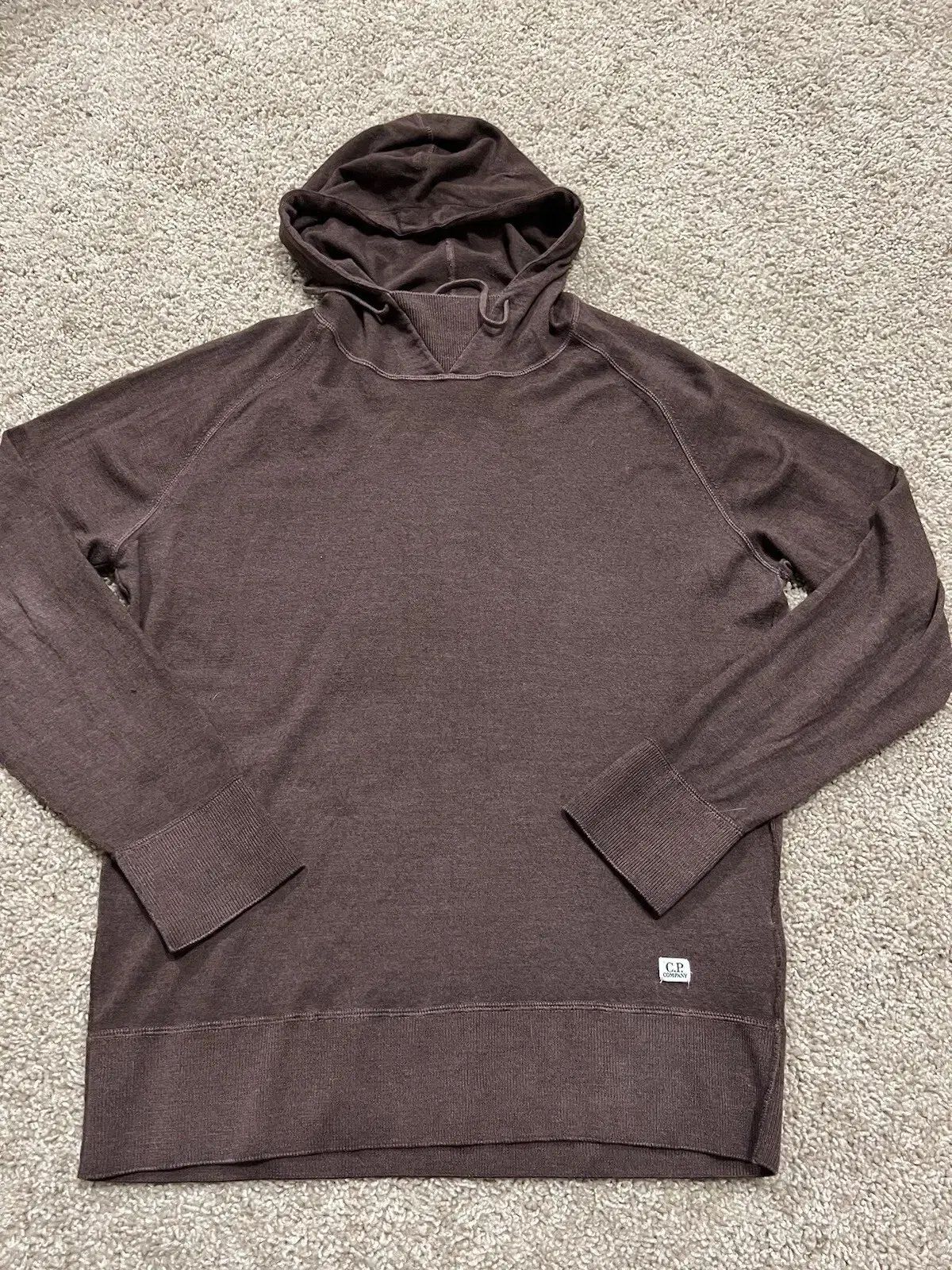 C P カンパニー ウール ブレンド フード スウェットシャツ