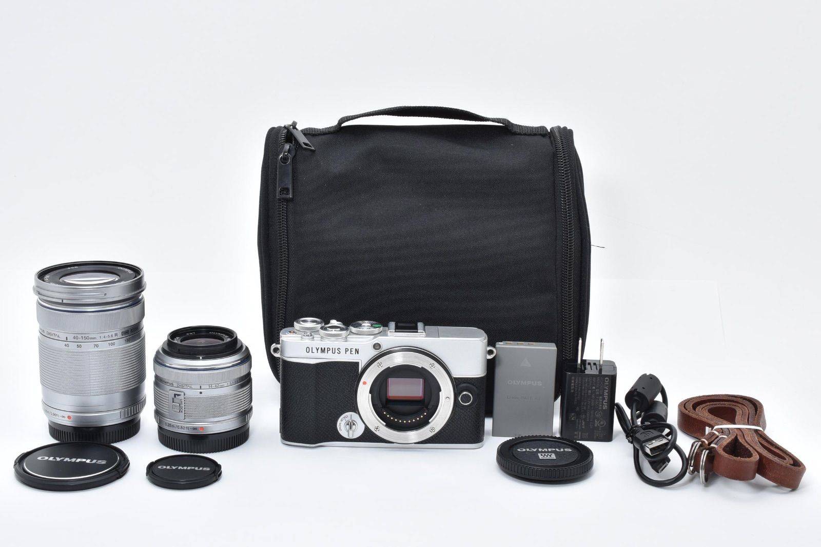 美品】 OM SYSTEM PEN E-P7 ダブルズームキット ショット数606回