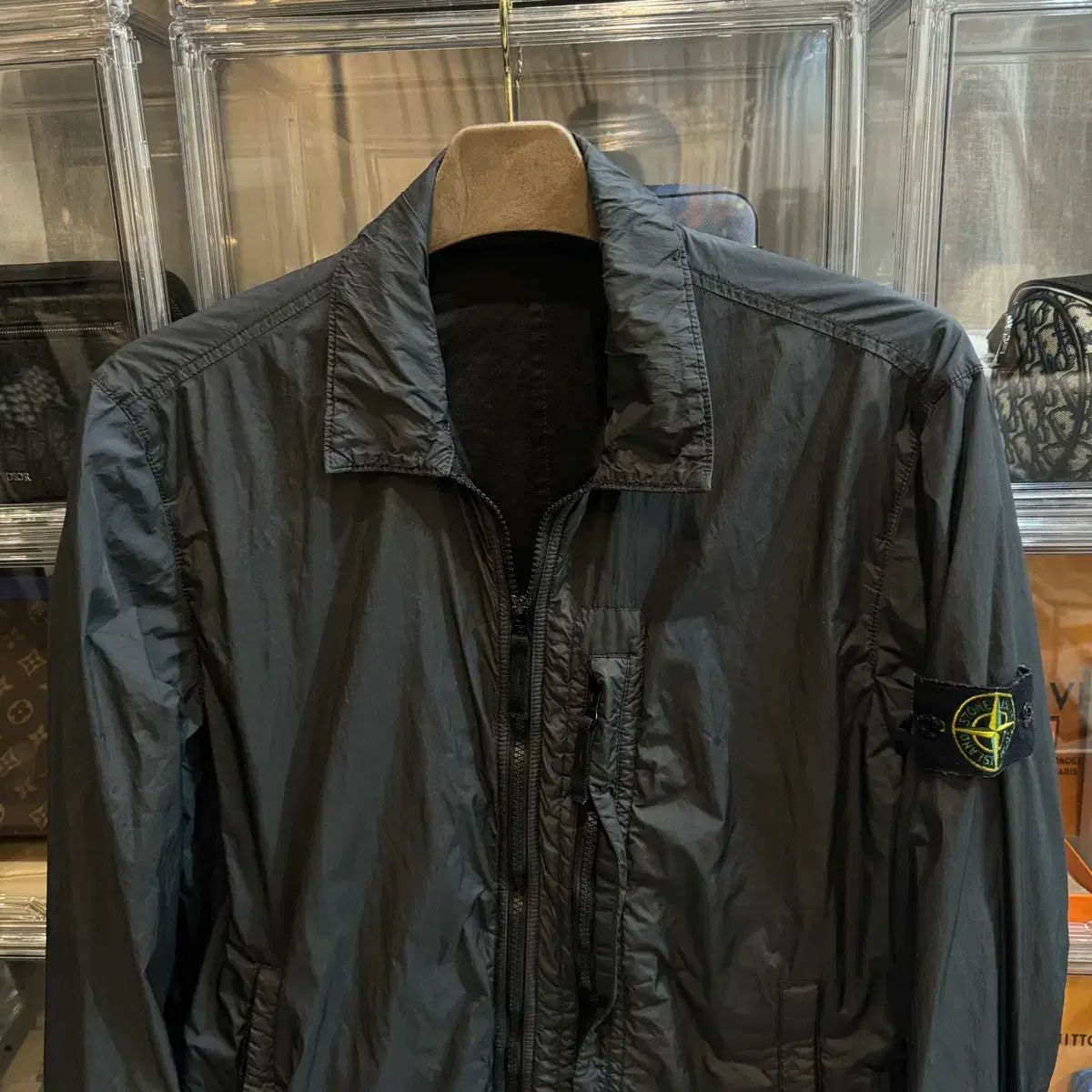正規品 / 百貨店購入 / Lサイズ STONE ISLAND ストーンアイランド クリンクルレップス オーバーサイズシャツ