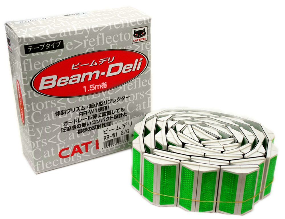 キャットアイ テープタイプ ビームデリ 1 5 m巻 84コマ グリーン