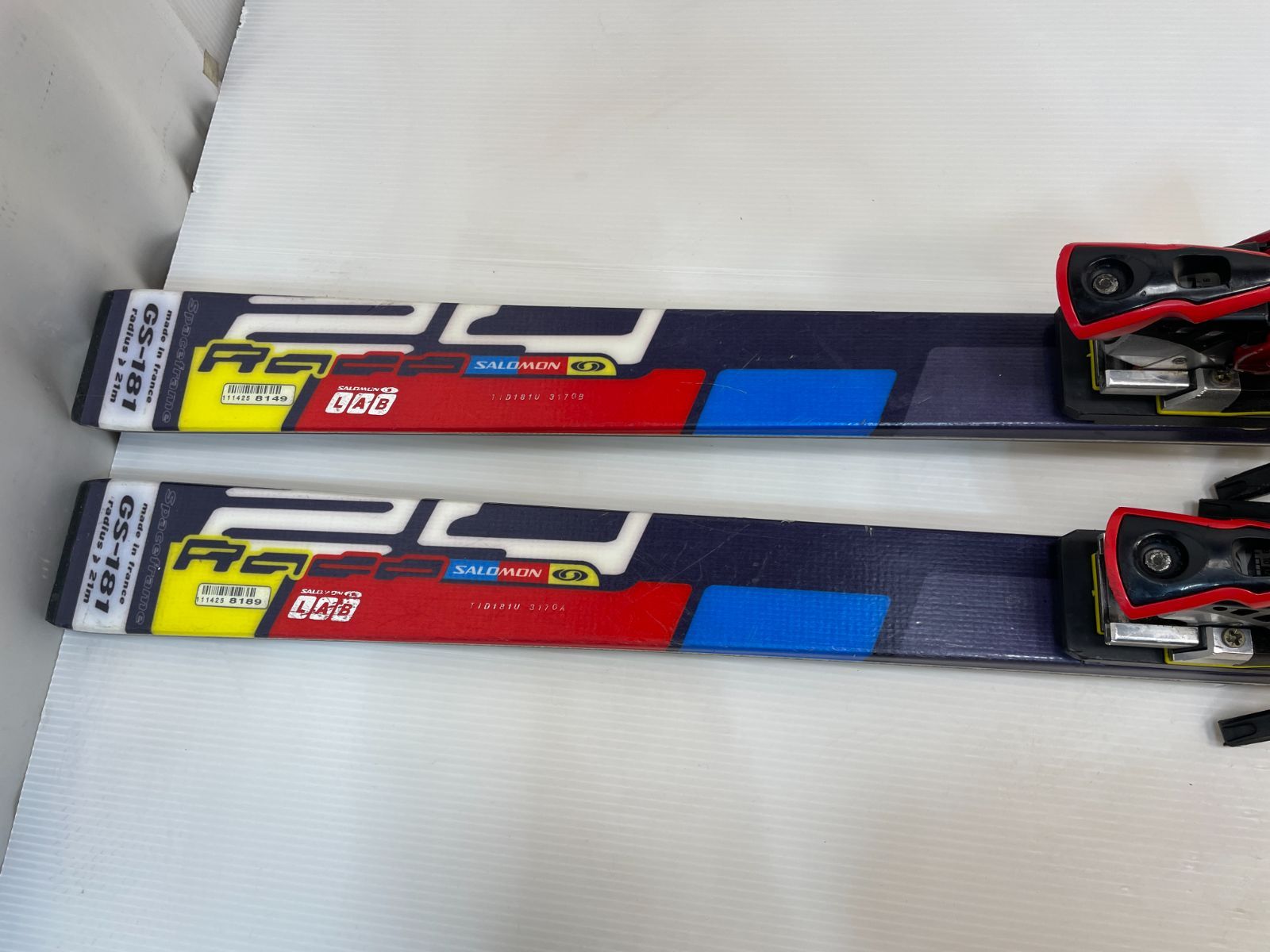 ◇メンテ済◇ スキー Salomon equipe 2V Race 181 cm + LAB 916 スキー