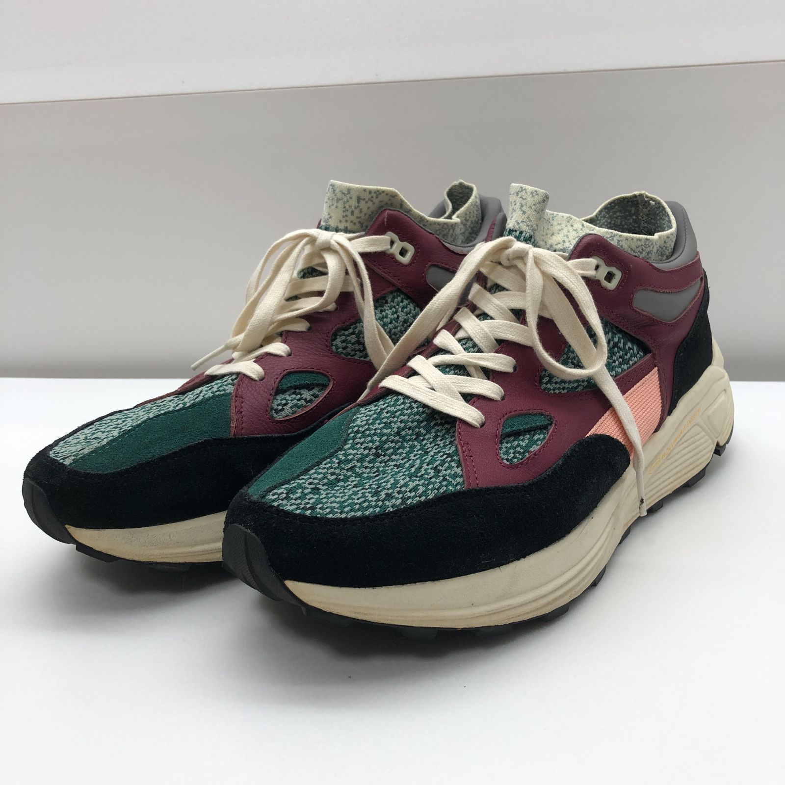 BRAND BLACK×MAISON KITSUNE コラボスニーカー メンズ AURA 27.5cm 靴 