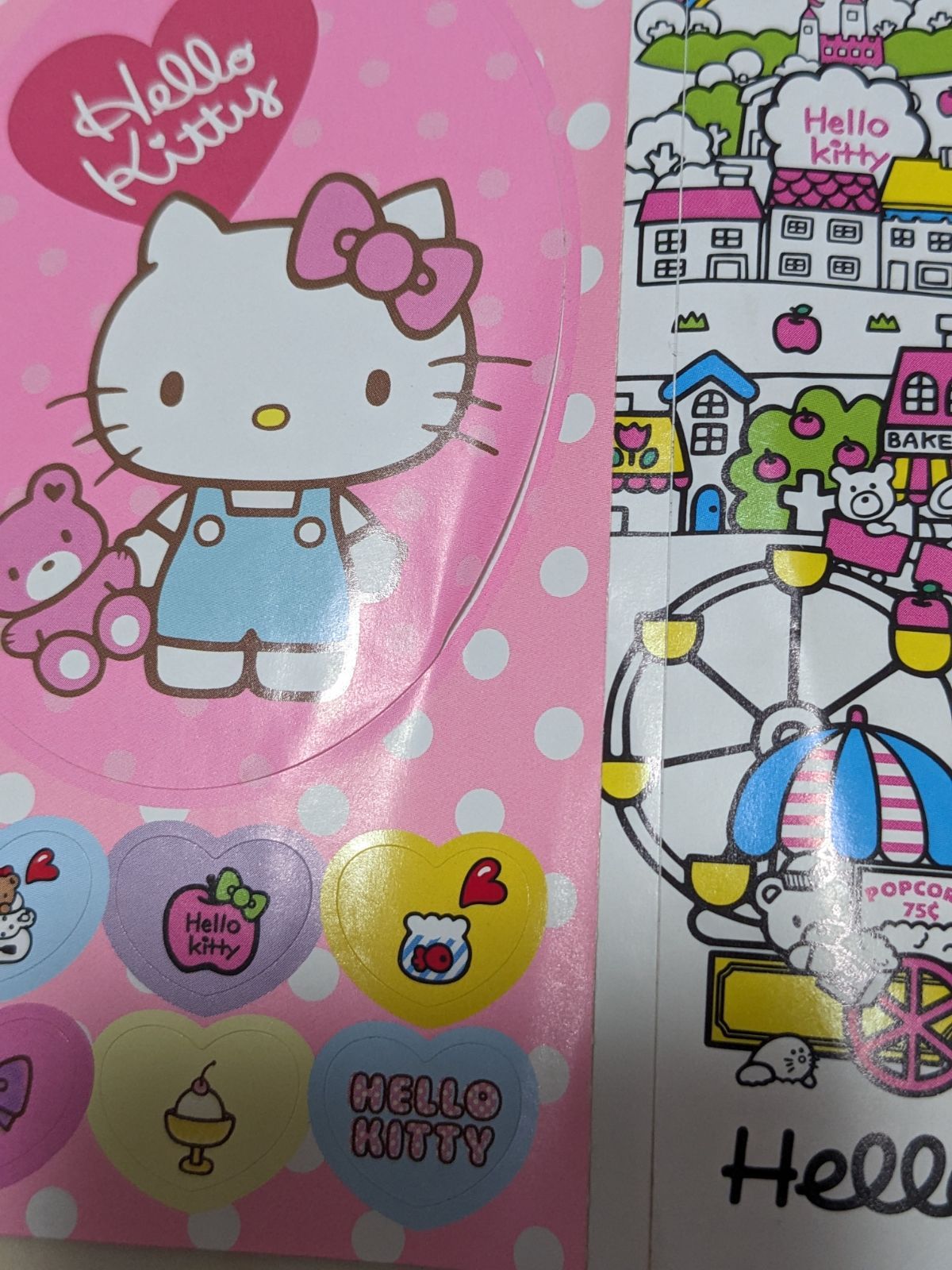 HELLOKITTYいちご新聞レターセットペンメモシールまとめ売り