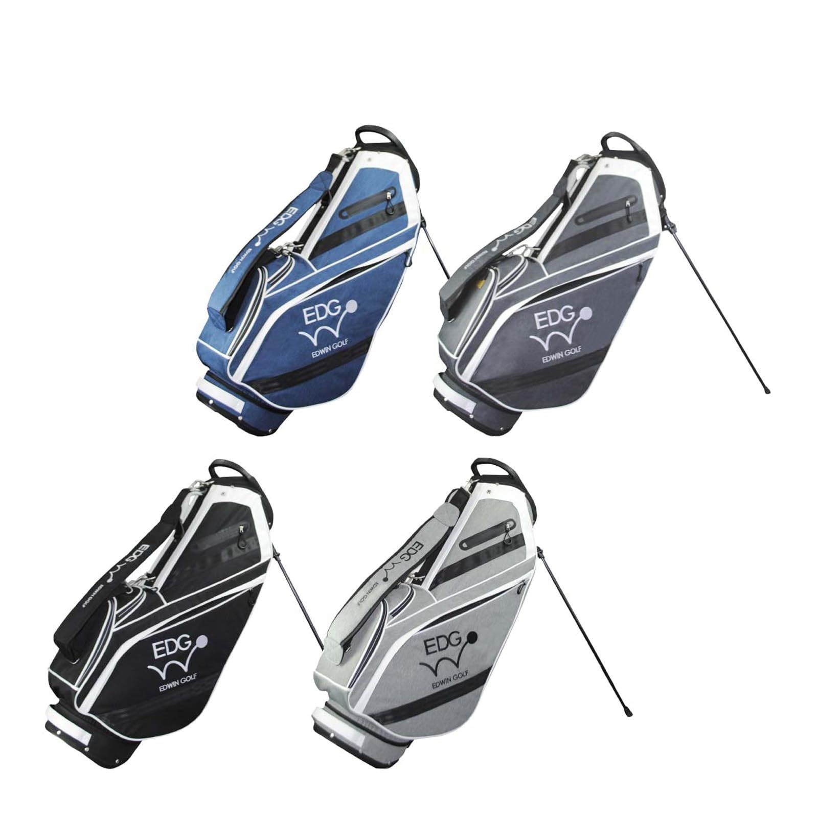 エドウィンゴルフ Edwin Golf 9 5型スタンド式キャディバッグ ダークグレー EDCB 3479