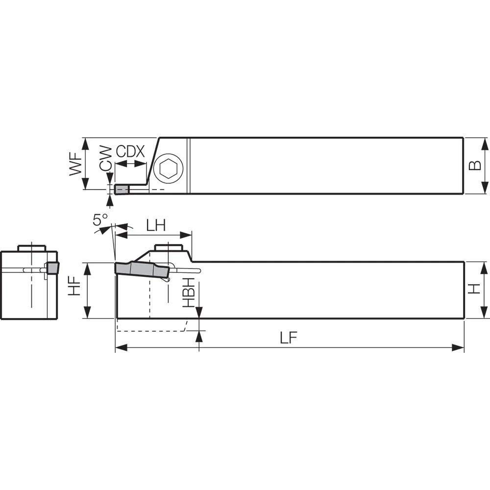 京セラ KYOCERA 溝入れ用ホルダ