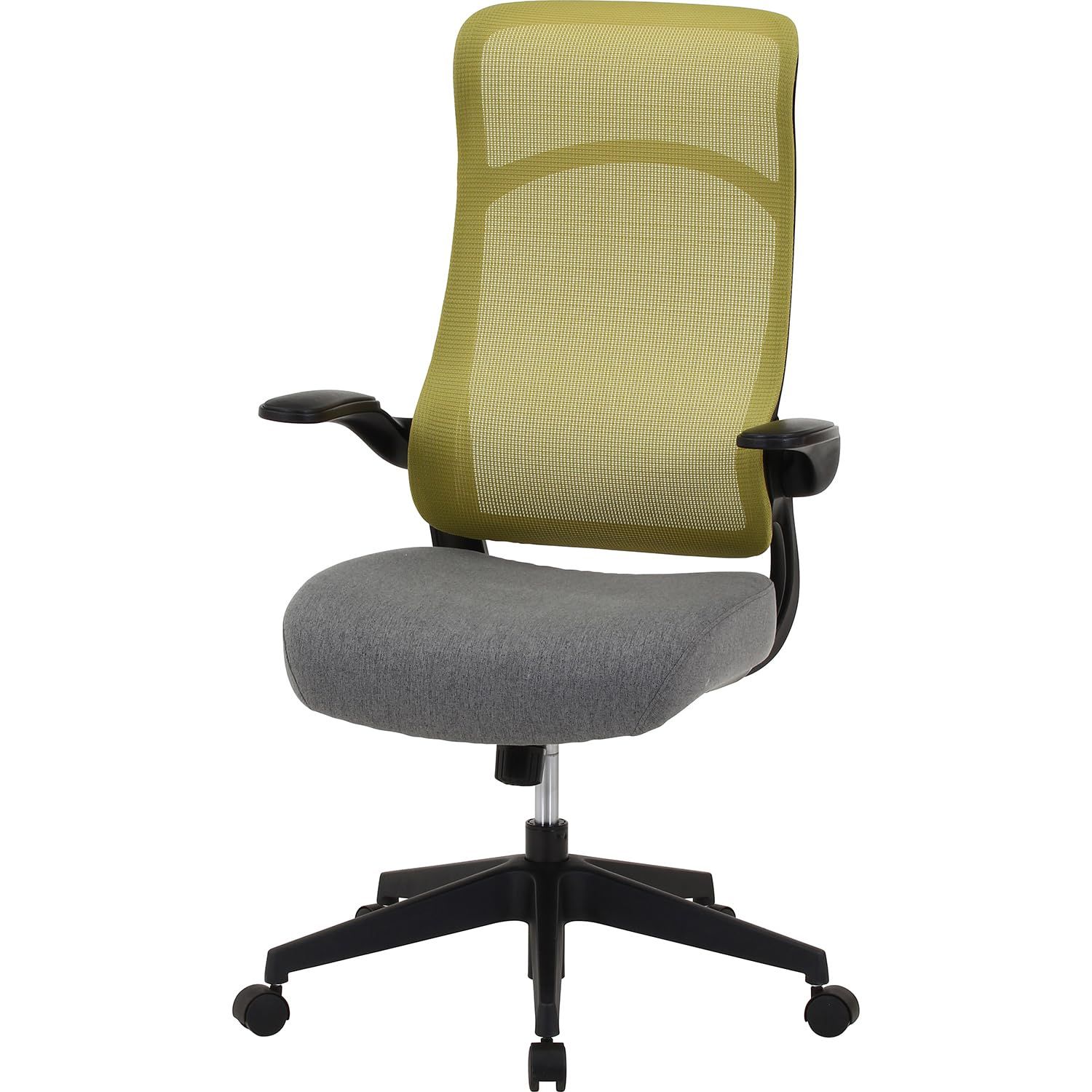 不二貿易 オフィスチェア メッシュ アームレスト デスクチェア 昇降式 ロッキング機能 幅67 5 奥行68 5 高さ107cm カーキ ブレンダ 37907