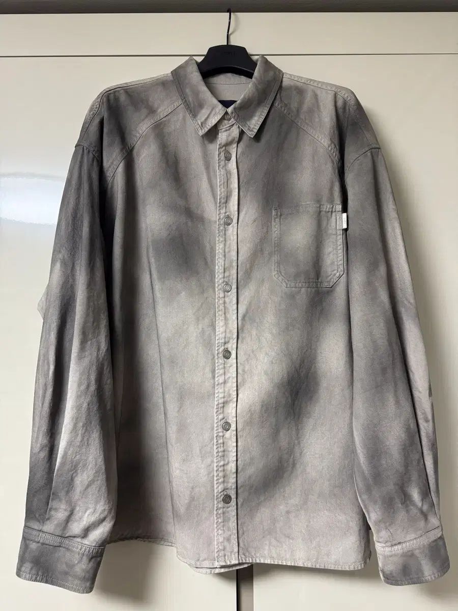 Juun.J デニム ペインテッド ルーズフィット シャツ 50