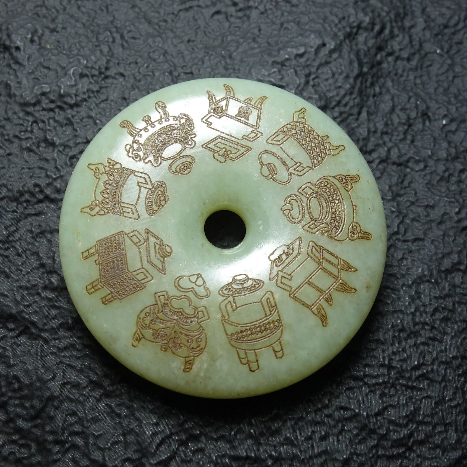 和田玉 詩文 玉璧 中国古美術 古玉 玉器 佩飾 アンティーク - メルカリ