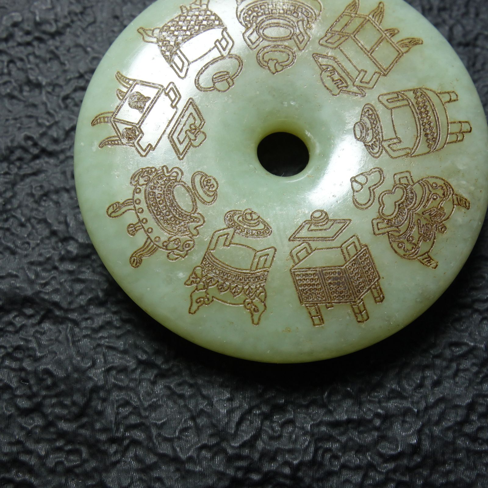 和田玉 詩文 玉璧 中国古美術 古玉 玉器 佩飾 アンティーク - メルカリ