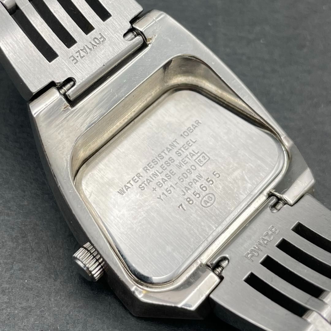 ALBA AKA Y151-5D90 オレンジ文字盤 台形 SEIKO ALBA セイコー アルバ