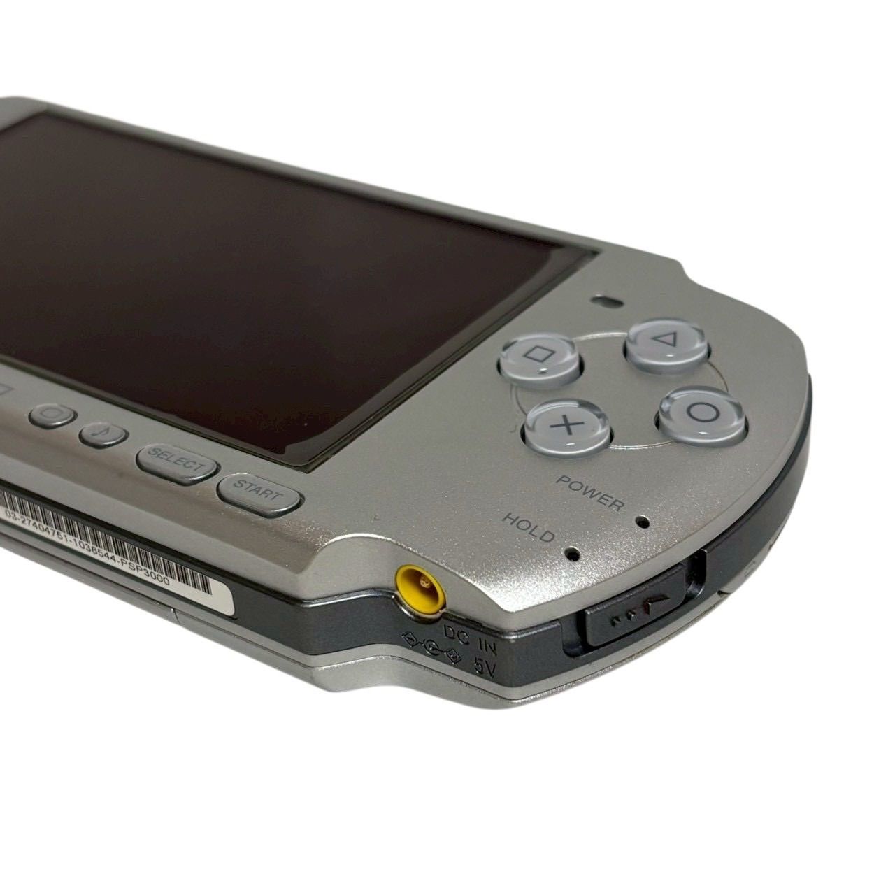 SONY PSP-3000 シルバー 本体 UMDソフト6枚 ケース付き 純正AC 