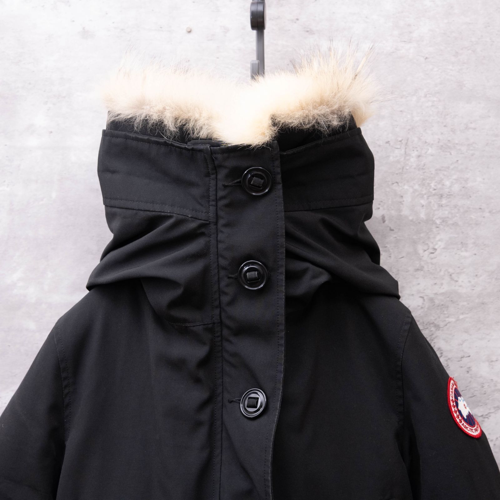 カナダグース ダウンコート ブロンテ S リアルファー ブラック - メルカリ