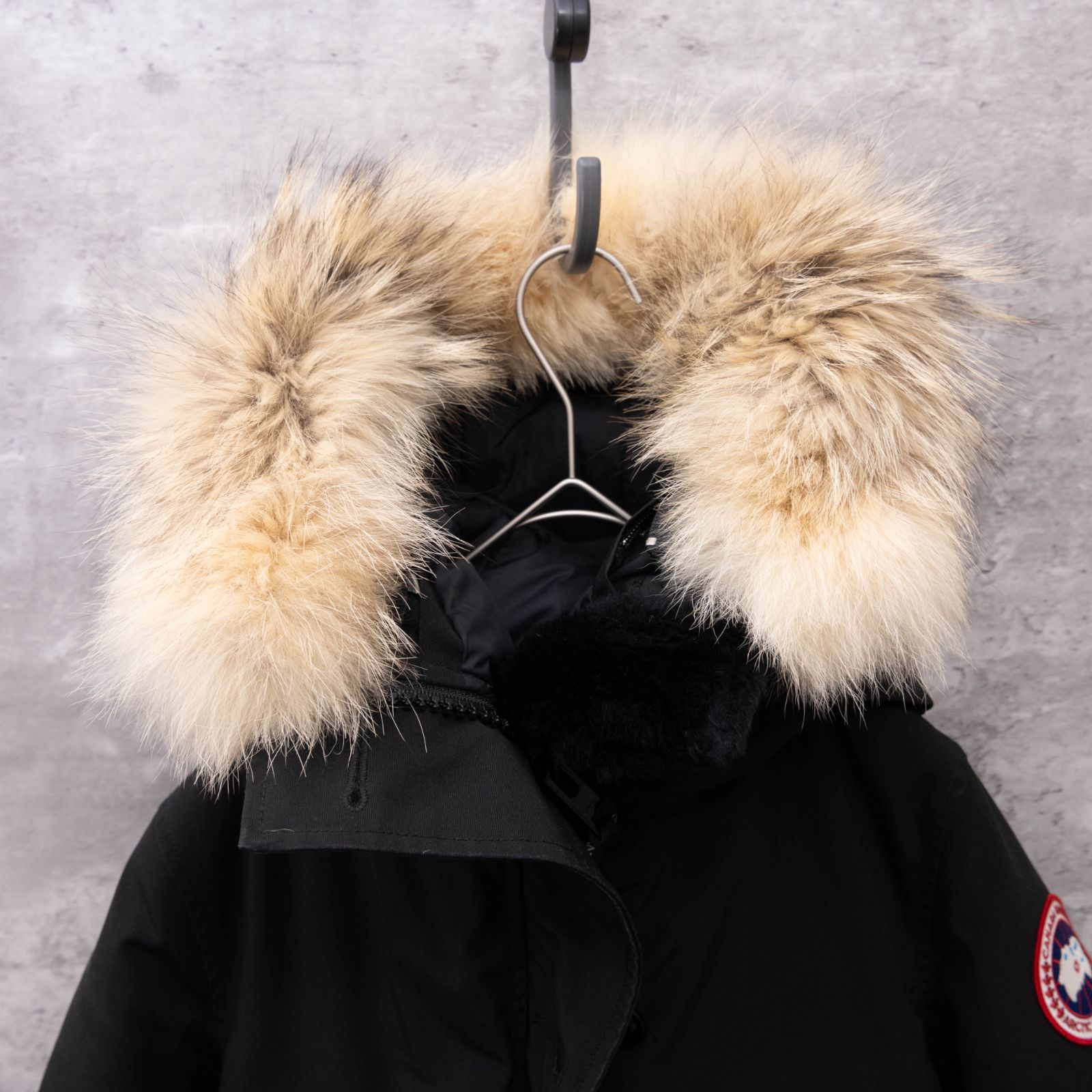 カナダグース ダウンコート ブロンテ S リアルファー ブラック - メルカリ