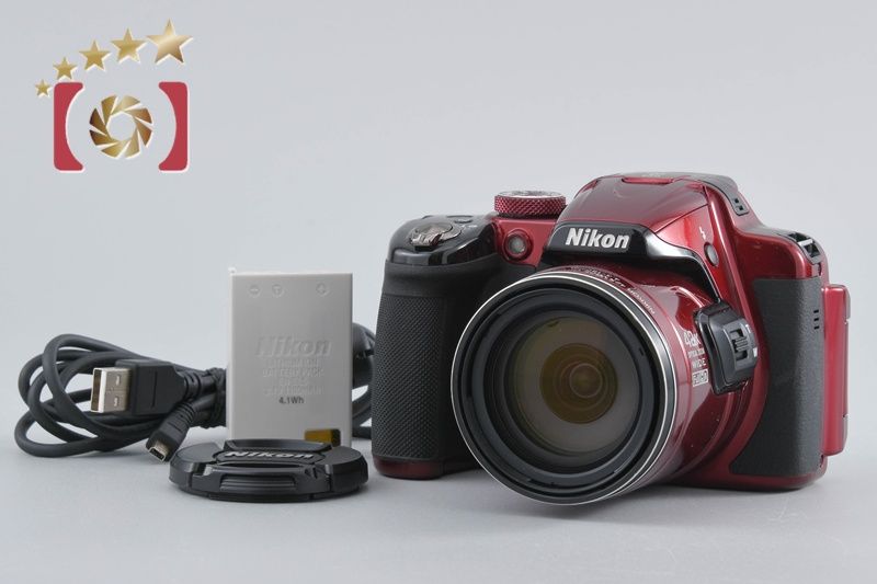 【】Nikon ニコン COOLPIX P520 レッド コンパクトデジタルカメラ