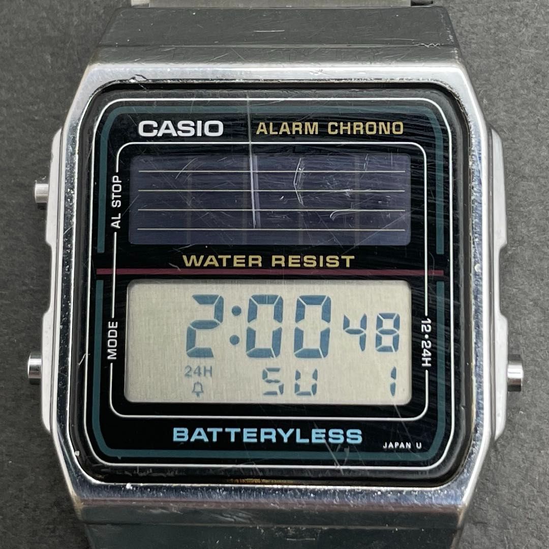 CASIO AL-180 デジタル ソーラー ALARM CHRONO BATTERYLESS カシオ 