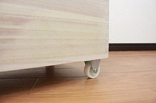 迅速に発送 オスマック OSMAC 米びつ 30 kg 桐製 1合マス付 後部キャスター付 ライスボックス 米櫃 木製 防虫 RPO 0 edcae 52