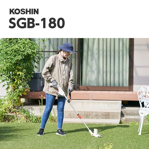 迅速に発送 工進 KOSHIN 18 V 2 0 Ah 充電式 バリカン 草刈機 SGB 180 バッテリー 充電器付 バリカン刃 軽量 手軽 f 2384278