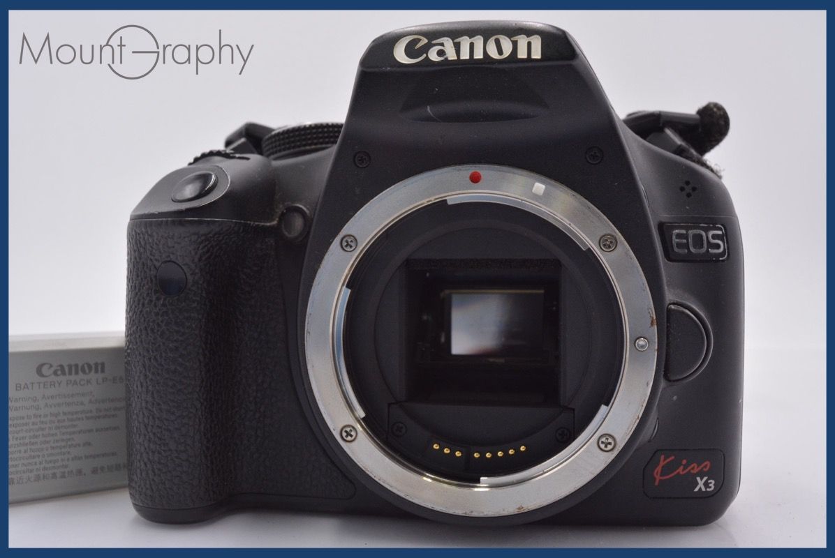 [Operation Guarantee] Canon EOS Kiss X3 Battery Included Free #am3727