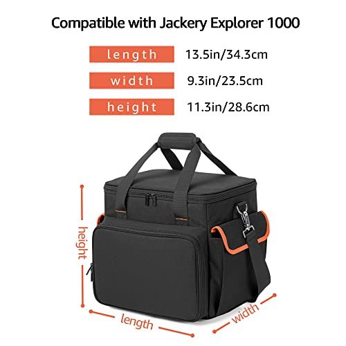 迅速に発送 Trunab ポータブル電源 バッグ Jackery 1000に適合して ケース P 10 滑り止めパッド付き 防塵 防水 耐衝撃 収納バッグ L 1000 Wに対応