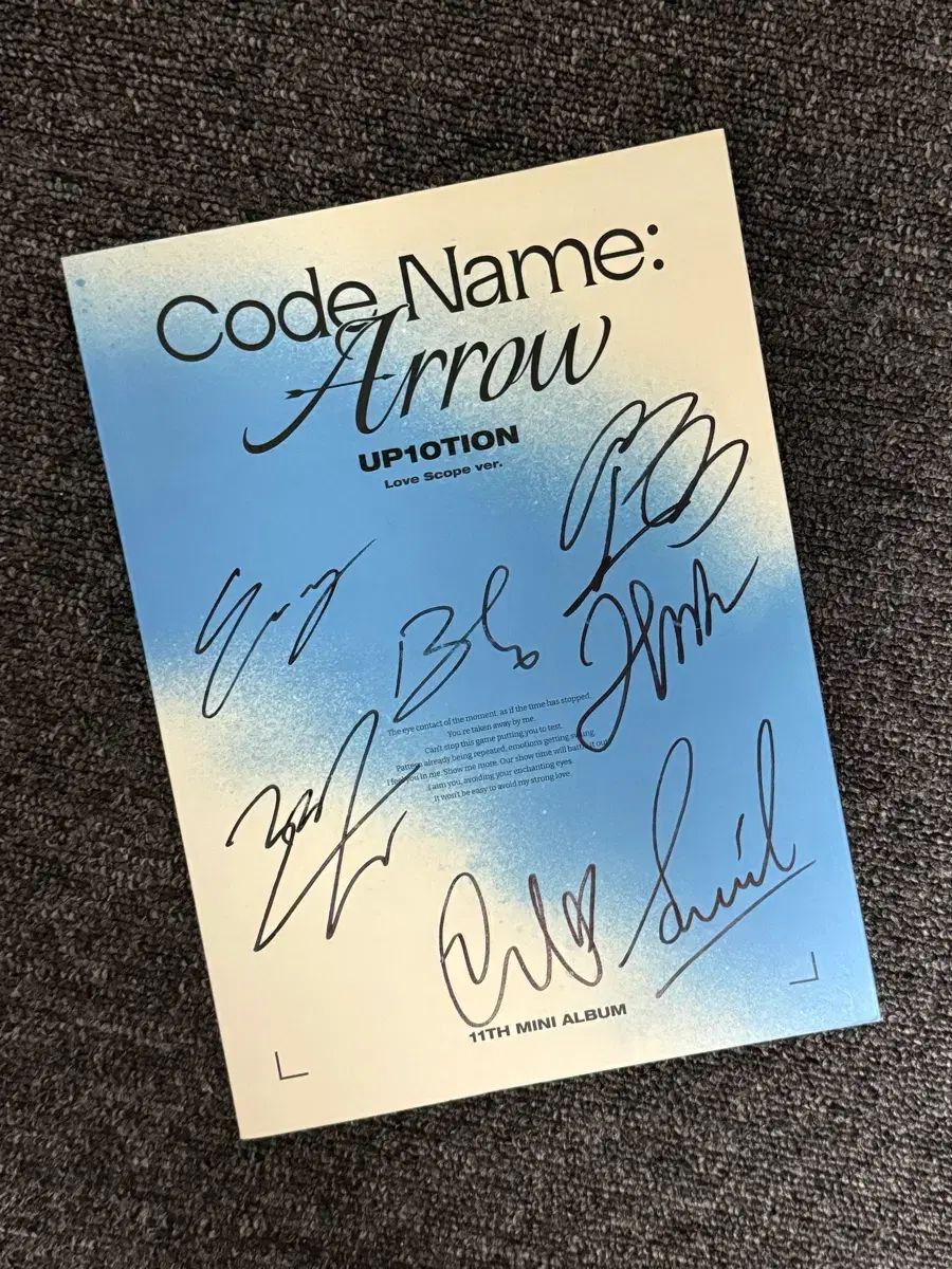 アップテンション Code Name Arrow サイン入りアルバム