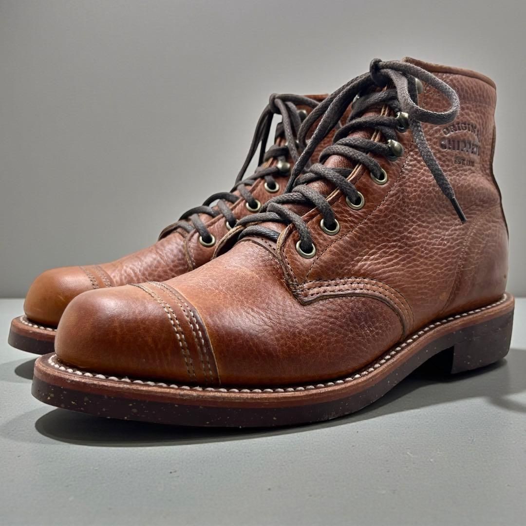 美品】 チペワ 6インチ ユーティリティ ブーツ US7 ブラウン USA製