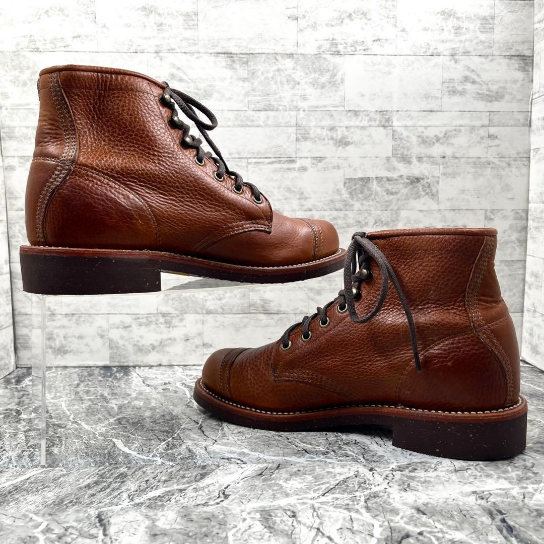 美品】 チペワ 6インチ ユーティリティ ブーツ US7 ブラウン USA製