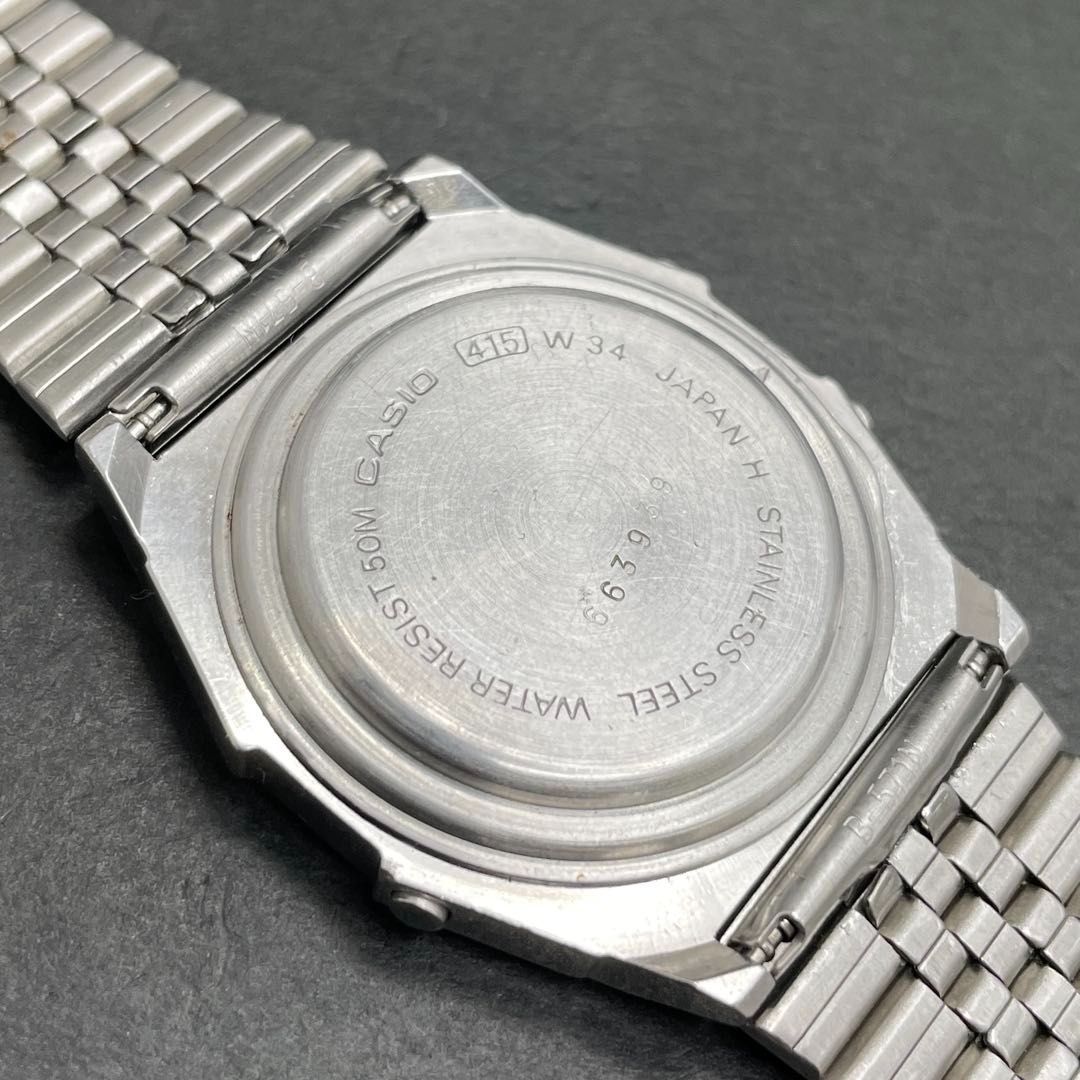 CASIO デジタル 415-W34 ALARM CHRONOGRAPH アラーム クロノグラフ W34