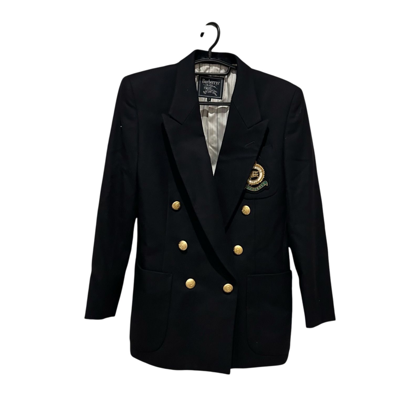 Burberrys バーバリー ジャケットエンブレム付きダブルブレザー