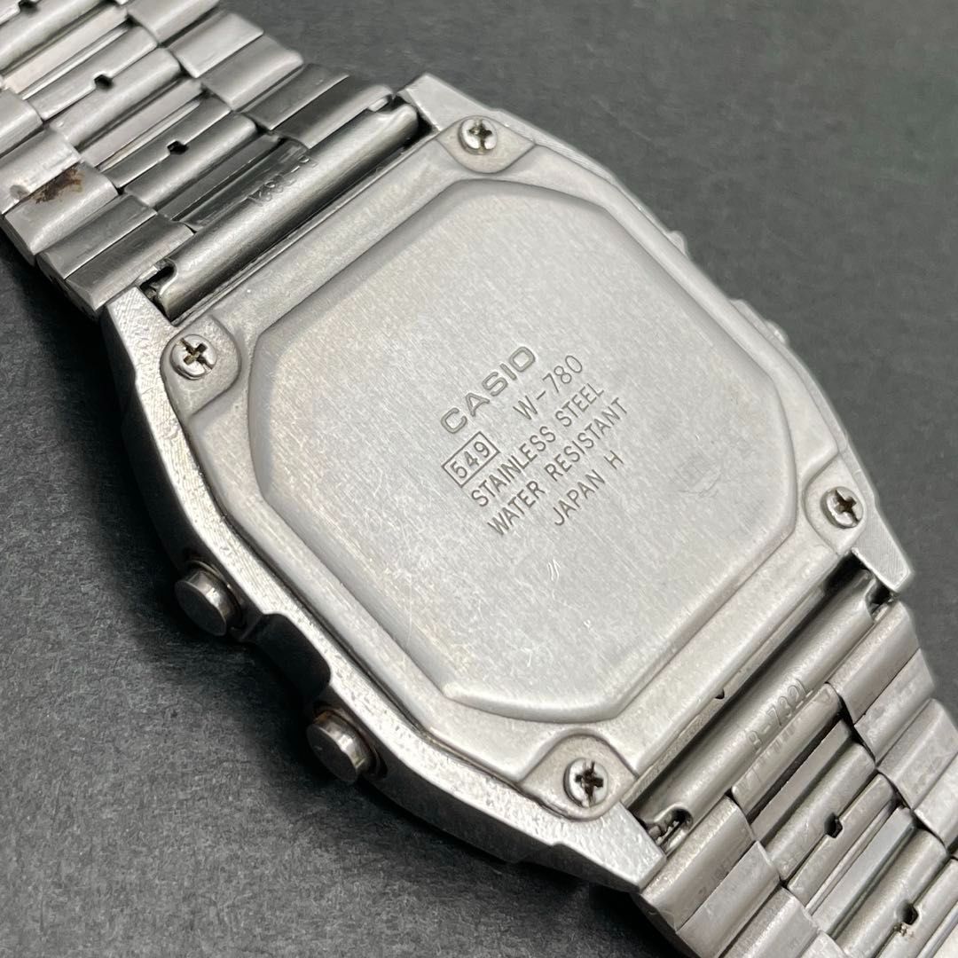 CASIO W-780 デジタル ALARM CHRONO WR WATER RESIST 10BAR アラーム 